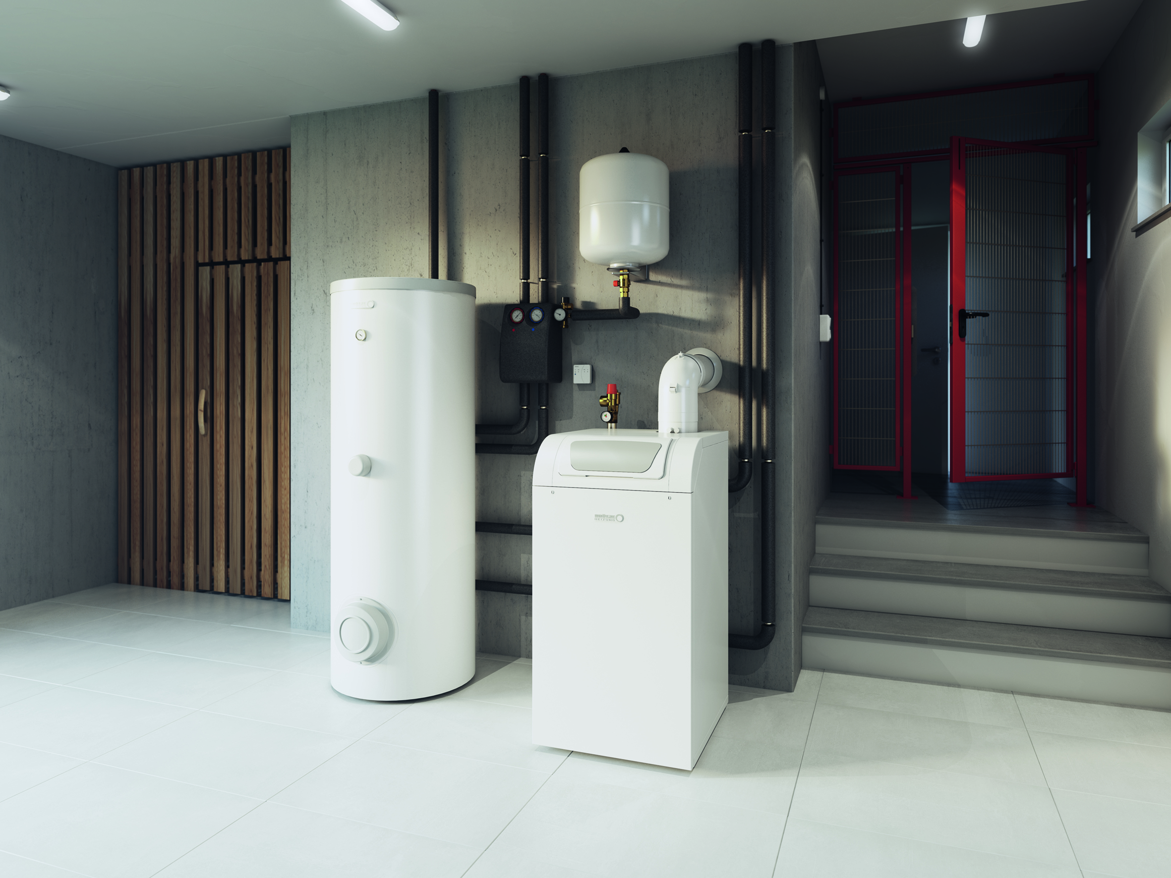 Broetje Gasheizung in Heizungskeller